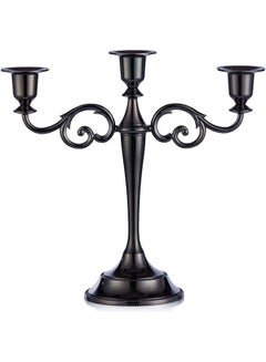 Buy Decorative Candle Holder Black 27cm in UAE