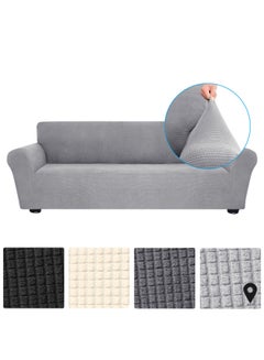 Buy 4-Seat Sofa Cover Set Grey in UAE