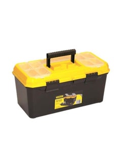 Buy Plastic Tool Box Yellow/Black 16inch in UAE