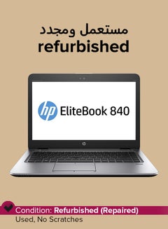 Buy Refurbished - Elitebook 840 G3 Laptop With 14-Inch Display,Intel Core i5 Processor/6th Gen/8GB RAM/256GB SSD/64MB Intel HD Graphics 520 English Silver in Saudi Arabia