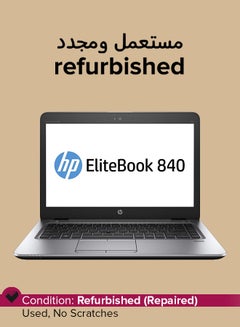 Buy Refurbished - Elitebook 840 G3 (2016) Laptop With 14-Inch Display, Intel Core i7 Processor/6th Gen/8GB RAM/256GB SSD/64MB Intel HD Graphics 520 English Silver in UAE