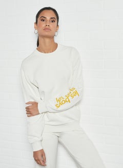 Buy Logo Sweatshirt White in UAE