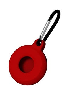 Buy Silicone Case For AirTag With Keychain Hook Red in Saudi Arabia