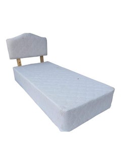 Buy Divan King Bed With Headboard Blue 180 x 190cm in UAE