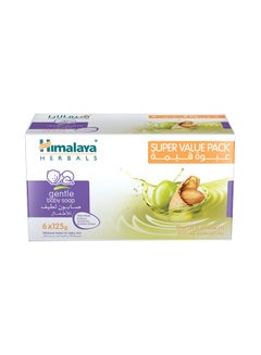 Buy Gentle Baby Soap With Olive Oil And Almond Oil, Pack Of 6 - 125g in UAE