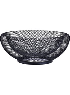 Buy Sturdy Double-layered Fruit Basket Black in UAE