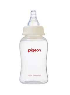Buy Flexible Nipple Feeding Bottle Clear/White, 150 ml in UAE