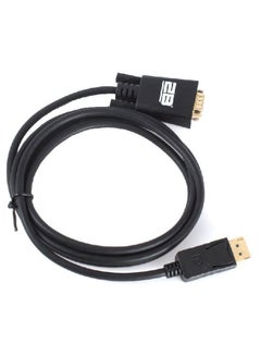Buy Display Port To VGA Cable Adapter Black in Saudi Arabia