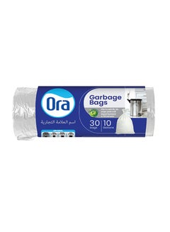 Buy Viva Garbage Bags 10Gallon 30 Bags White in UAE