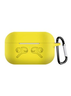 Buy Compatible With Apple AirPods Pro Case, Protective Cover With Keychain, Bounce Carrying Case For Apple AirPods Pro Charging Case Soft Slim Silicone Case Skin Yellow in Egypt