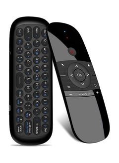 Buy W1 Wireless Keyboard And Air Mouse Remote Controller Black in Saudi Arabia