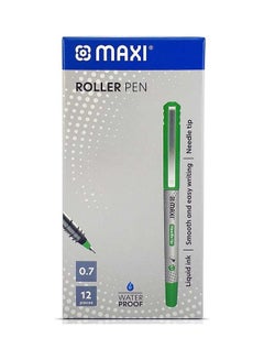 Buy Pack Of 12 Roller Pen Green in UAE