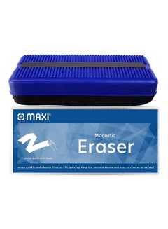 Buy Magnetic White Board Eraser Blue/Black in UAE