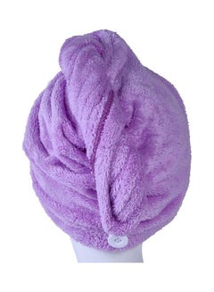 Buy Super Absorbent Hair Towel Purple 25x65cm in Egypt