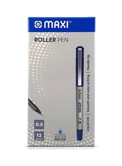 Buy Pack Of 12 Roller Pen Blue in UAE