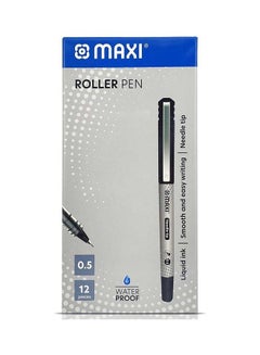 Buy Pack Of 12 Roller Pen Black in UAE