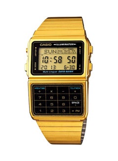 Buy Men's Youth Water Resistant Data Bank Digital Watch DBC-611G-1DF - 47 mm - Gold in Saudi Arabia