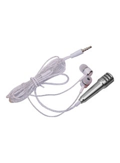 Buy Portable Mini Handheld Microphone Speaker Mic Player White/Silver in Saudi Arabia