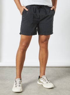 Buy Basic Jogger Shorts Black in UAE