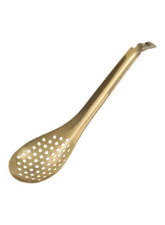 Buy Stainless Steel Strainer Spoon Gold 16.5x4.2cm in Saudi Arabia