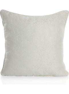 اشتري Geo Polyester Viscose Cushion Cover White 60x60cm في الامارات