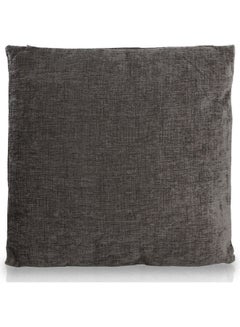 Buy Square Shaped Chenille Cushion Grey 45x45cm in UAE