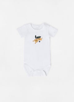 Buy Baby Tiger Print Romper White in Saudi Arabia