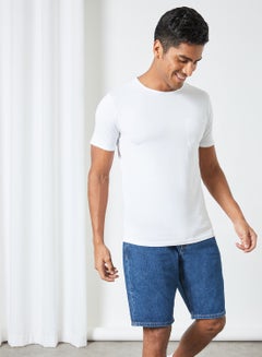 Buy Single Pocket T-Shirt White in Saudi Arabia