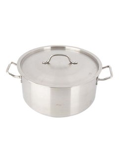 اشتري Cooking Pot With Lid Silver 34x34x17cm في السعودية