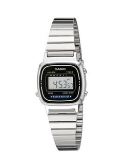Buy Women's Water Resistant Stainless Steel Digital Watch LA-670WA-1D - 25 mm - Silver in UAE
