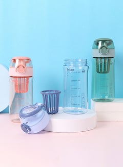 اشتري Trendy Flip Cap Water Bottle Multicolour 550ml في السعودية