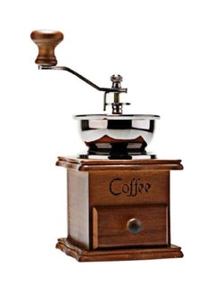 Buy Manual Coffee Grinder Brown/Silver 21 x 9.6 x 10cm in Egypt