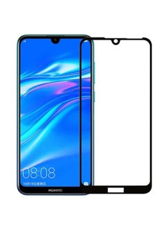 Buy 9D Tempered Glass Screen Protector For Huawei Y6 2019 Black/Clear in UAE