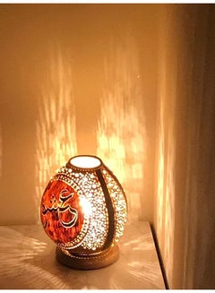 Buy Gourd Art Night Lamp light brown in UAE