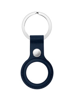 Buy Leather Loop For AirTag Navy Blue in Saudi Arabia