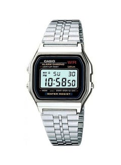 Buy Men's Water Resistant Digital Watch A159WA-N1DF - 33 mm - Silver in UAE