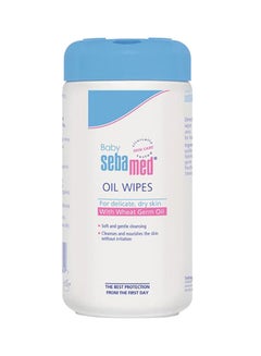 Buy Baby Soft and Gentle Oil Wipes for Delicate, Dry Skin With Wheat Germ Oil, 70 Count in Saudi Arabia