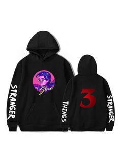 اشتري American TV Series Stranger Things 3 Hoodie Hip Hop Cotton Pullovers Black في الامارات