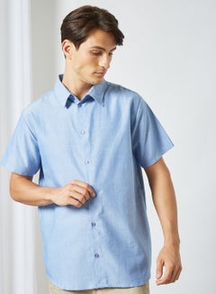 Buy Oxford Chambray Shirt Light Blue in Saudi Arabia