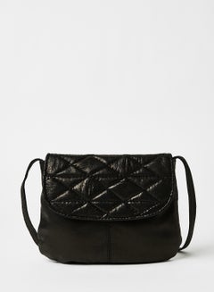 Buy Leather Crossbody Bag Black in Egypt