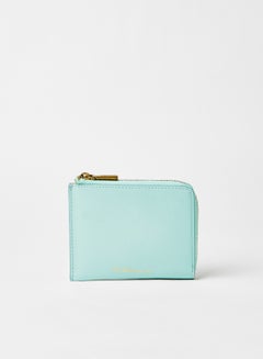 Buy Faux Leather Card Holder Turquoise in Saudi Arabia