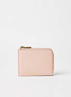 Buy Faux Leather Card Holder Pink in Saudi Arabia