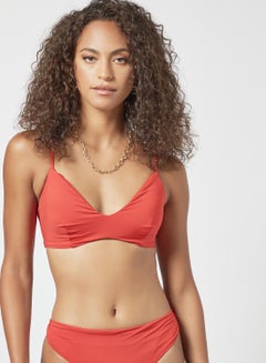 Buy Strappy Bikini Top Red in UAE