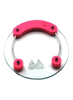 اشتري Digital Weighting Scale Clear/Pink 30 x 30cm في السعودية