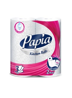 Buy Pack Of 2 Kitchen Paper Roll White in Egypt