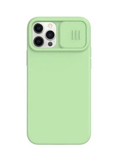 Buy Cam Shield Silky Silicone Case For Apple iPhone 12 / 12 Pro Matcha Green in Egypt