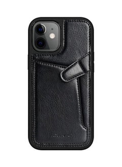 Buy Aoge Leather Case For Apple iPhone 12 Mini Black in Egypt