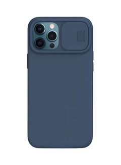Buy CamShield Silky Silicone Case For Apple iPhone 12 Pro Max blue in UAE