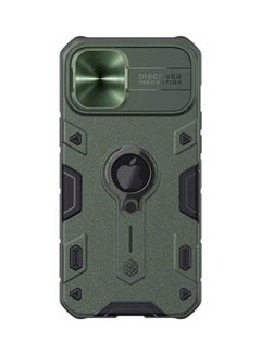 Buy CamShield Armor Case With Ring Kick Stand And Logo Cutout For Apple iPhone 12 Pro Max Dark Green in Saudi Arabia