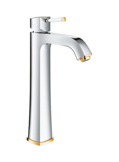 Buy Grandera Single-Lever Basin Mixer Silver/Gold in UAE